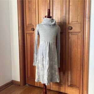 Old Navy Girls Grey Turtleneck Pullover Dress, Size M